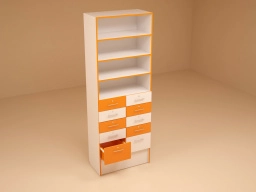 Шкаф 1-2 orange