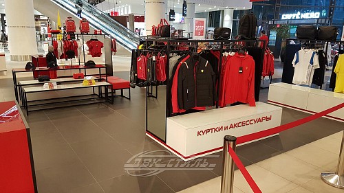 Стеллаж для одежды с подиумом СДО-45.  �3